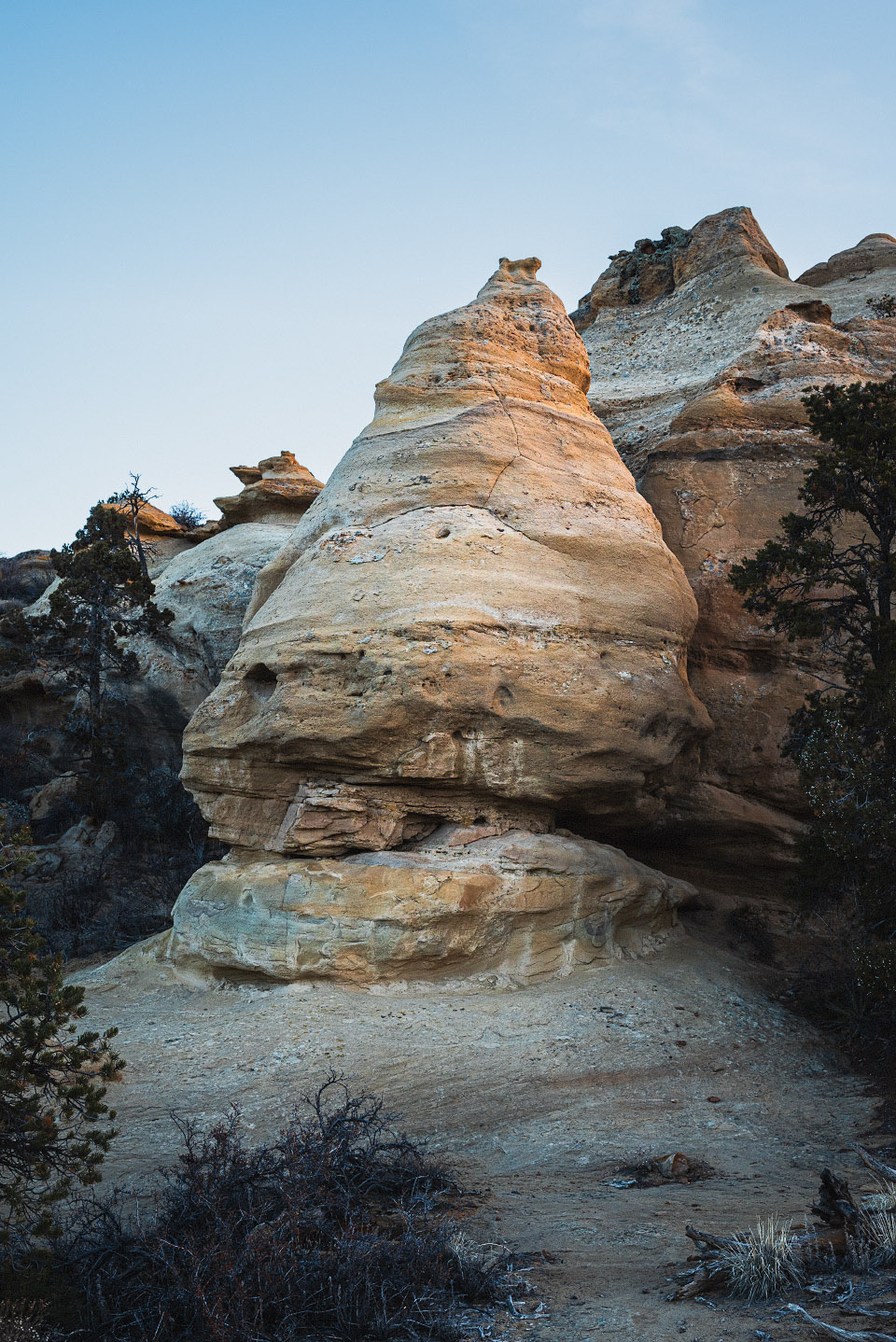 A cool sandstone formation near the arch that we named The Beehive.